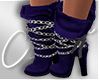 Blue Chained Boots