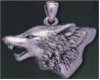 wolf's head necklace