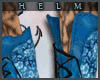 [H] Blue Floral Boots