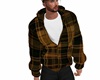 blue plaid hoody