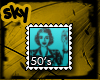 50's Vintage Stamp