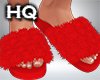 Slides + Fur Red