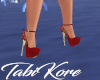 TK♥Ebony Heels Red
