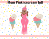 mom pink icecream bdl