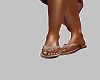 brown Flip flops