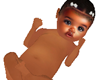 Dominique baby bath time
