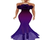purple black gown