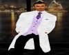 3peice suit PURPLE Tie