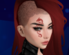 Shaved red hair