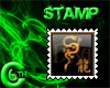 6C Black Dragon Stamp