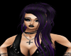 punk purple black hair