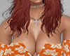 Autumn Orange Hot Dress