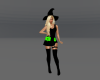 Black Green Witch Outfit
