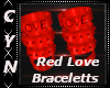Red Love Bracelets