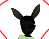 Black bunny Ears small