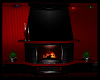 fireplace red/black 