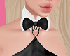 Black Collar Bow