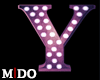 M! Y Pink Letter Neon