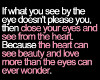 Close your eyes..