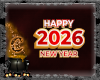 New Year Sign red