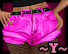 ~Y~Pink/Black Emo Shorts