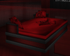 beds red and black