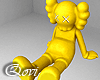 Gold Kaws Statue