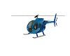 Animated Blue Helicopter