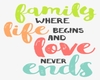 Family Quote Wall Art
