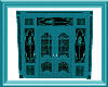 Elegant Dbl Door Teal