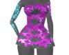 Weed Baby Purple Dress