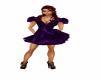short purple satin dress