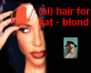 (al) hair for hat -blond