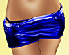 !Metal Miniskirt - Blue