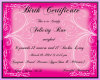 Felicity Birth Certifict