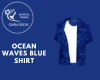 Ocean Waves Blue Shirt