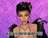 Lx BLACK  FLOWER HAIR