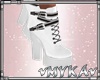 VM WHITE FU SHOES