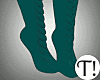 T! Green Socks