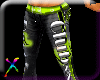 ! party jeans lime green