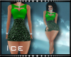 XL-BM Heidi Green Dress
