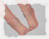 RoseGold feet chains