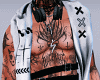 V~ Hoodie Up +Tattoos