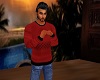 red black sweater