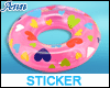 Float Ring Sticker PINK