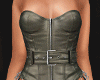 $ chained corset khaki