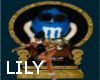 lilys blue M&M throne