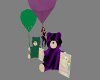 Birthday bear purple