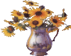 Sunflowers and vase
