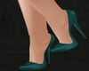 Green Shiny Heels
